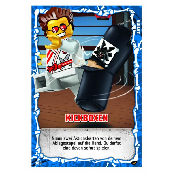 185 - Kickboxen - Aktionskarte - LEGO Ninjago SERIE 4