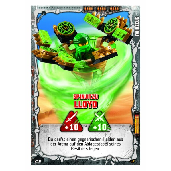 218 - Spinjitzu Lloyd - Fahrzeugkarte - LEGO Ninjago SERIE 4