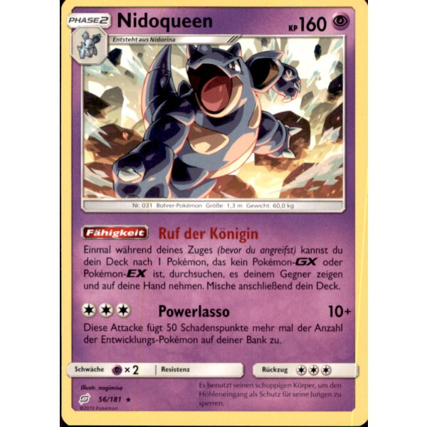 56/181 Nidoqueen - Teams sind Trumpf - Deutsch