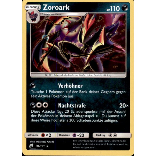 91/181 Zoroark - Teams sind Trumpf - Deutsch