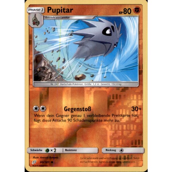 80/181 Pupitar - Reverse Holo - Deutsch