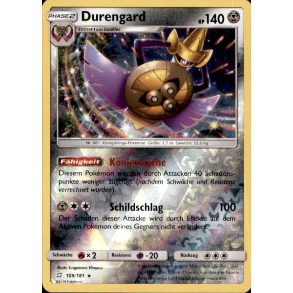 109/181 Durengard - Reverse Holo - Deutsch