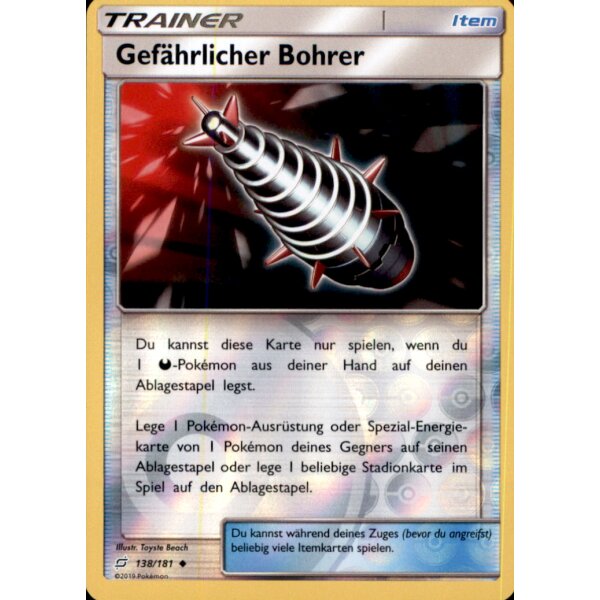 138/181 Gefährlicher Bohrer - Reverse Holo - Deutsch