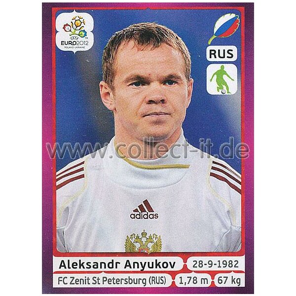 Panini EM 2012 deutsche Version - Sticker 116 - Aleksandr Anyukov