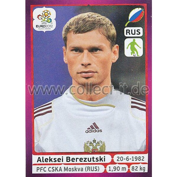 Panini EM 2012 deutsche Version - Sticker 117 - Aleksei Berezutski