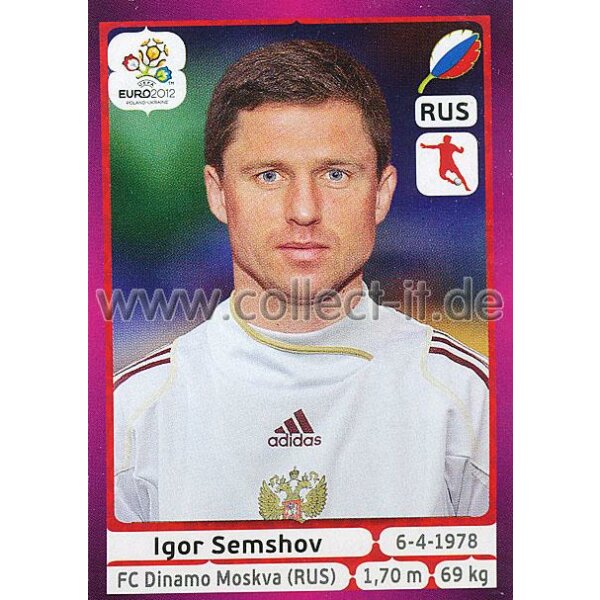 Panini EM 2012 deutsche Version - Sticker 123 - Igor Semshov