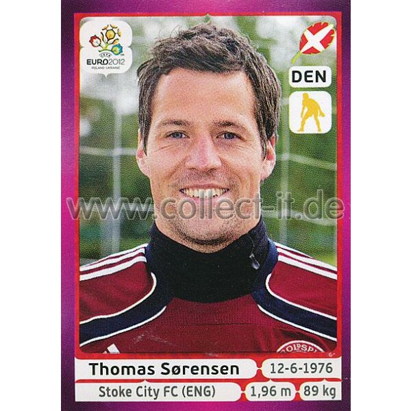 Panini EM 2012 deutsche Version - Sticker 200 - Thomas Sorensen