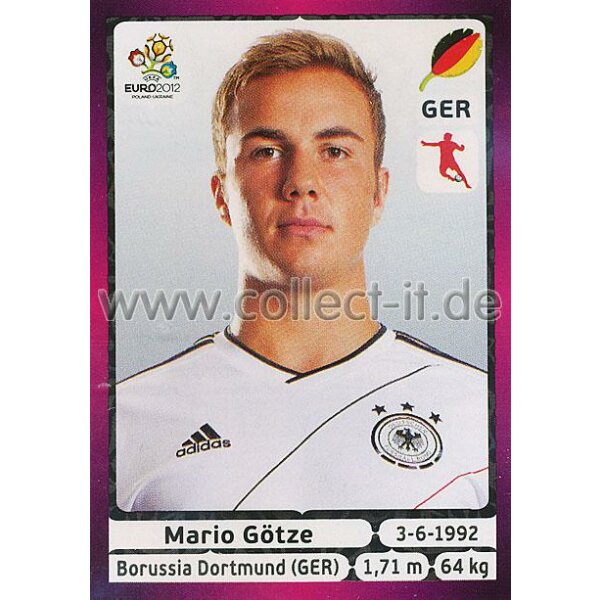 Panini EM 2012 deutsche Version - Sticker 242 - Mario Götze