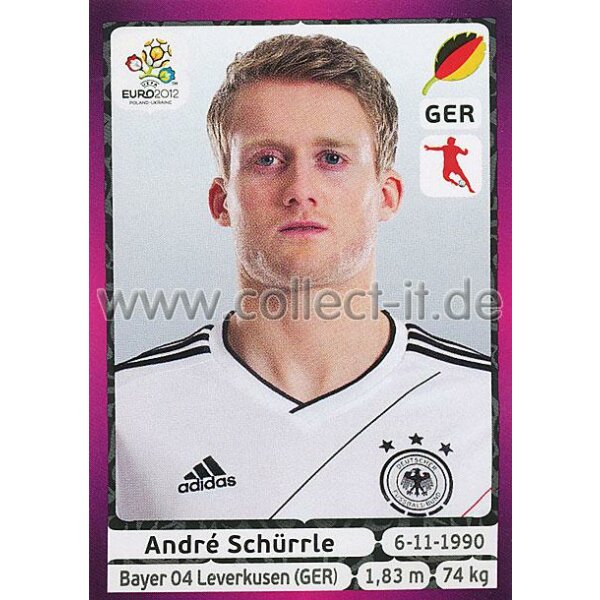 Panini EM 2012 deutsche Version - Sticker 246 - Andre Schürrle