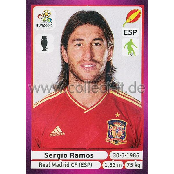 Panini EM 2012 deutsche Version - Sticker 291 - Sergio Ramos