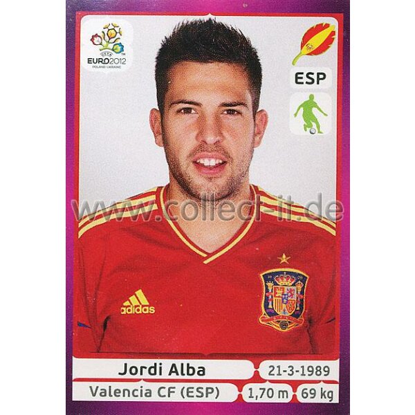 Panini EM 2012 deutsche Version - Sticker 293 - Jordi Alba