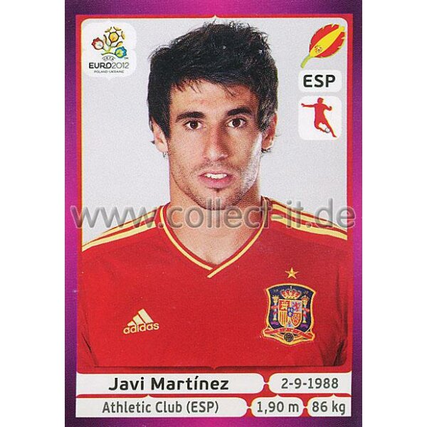 Panini EM 2012 deutsche Version - Sticker 294 - Javi Martinez