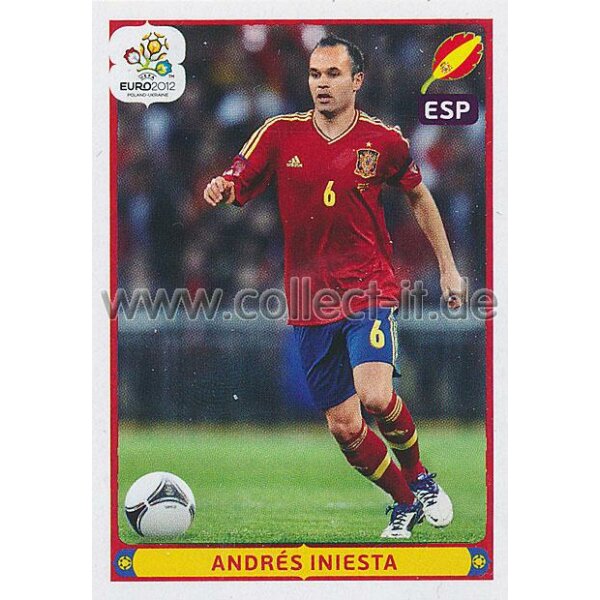 Panini EM 2012 deutsche Version - Sticker 309 - Andres Iniesta