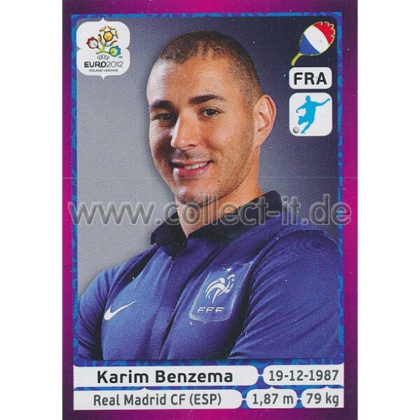 Panini EM 2012 deutsche Version - Sticker 480 - Karim Benzema