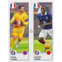 EM 2016 - Sticker 38 - Hugo Lloris - Bacary Sagna