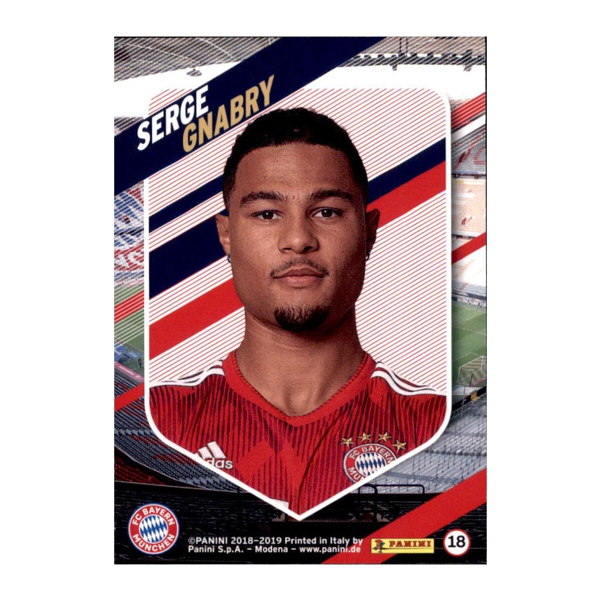 Karte 18 - Serge Gnabry - Panini FC Bayern München 2018/19 ...