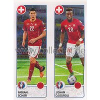 EM 2016 - Sticker 97 - Fabian Schär - Johan Djourou