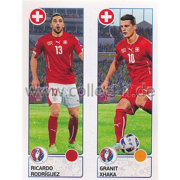 EM 2016 - Sticker 98 - Ricardo Rodriguez - Granit Xhaka