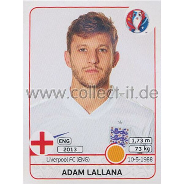 EM 2016 - Sticker 140 - Adam Lallana