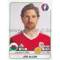 EM 2016 - Sticker 190 - Joe Allen