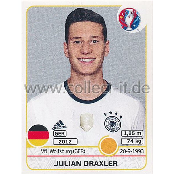 EM 2016 - Sticker 254 - Julian Draxler