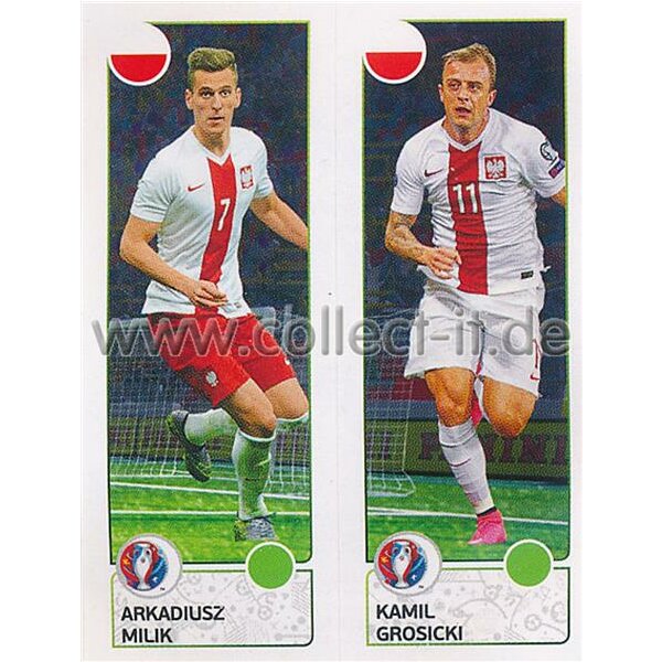 EM 2016 - Sticker 318 - Arkadiusz Milik - Kamil Grosicki