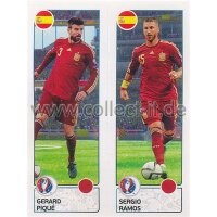 EM 2016 - Sticker 375 - Gerard Pique - Sergio Ramos