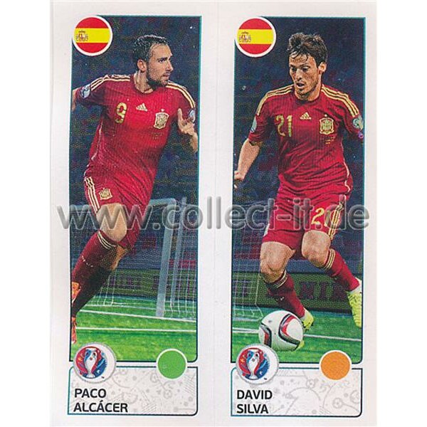 EM 2016 - Sticker 378 - Paco Alcacer - David Silva