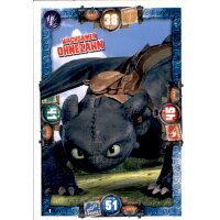1 - Wachsamer Ohnezahn - Drachen Karte - Dragons 3 - Die...