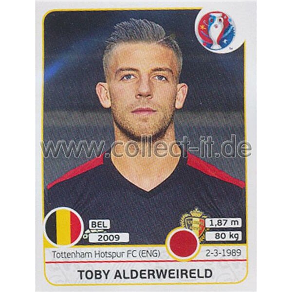 EM 2016 - Sticker 472 - Toby Alderweireld