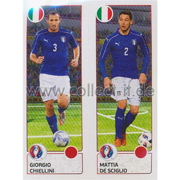 EM 2016 - Sticker 493 - Giorgio Chiellini - Mattia De Sciglio