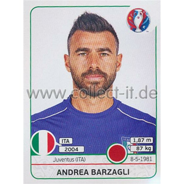 EM 2016 - Sticker 498 - Andrea Barzagli