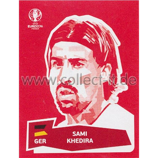 Panini EM Euro 2016 Sticker Coca Cola - 04 - Sami Khedira