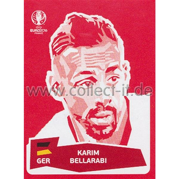 Panini EM Euro 2016 Sticker Coca Cola - 14 - Karim Bellarabi