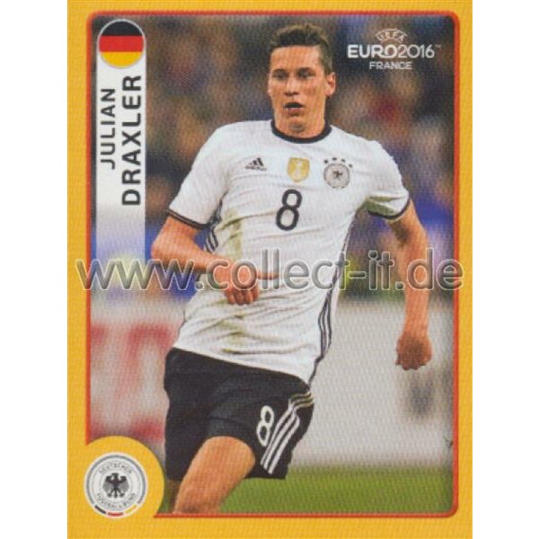 Panini EURO EM 2016 - Mc Donalds Sondersticker - Julian Draxler - Sticker M8