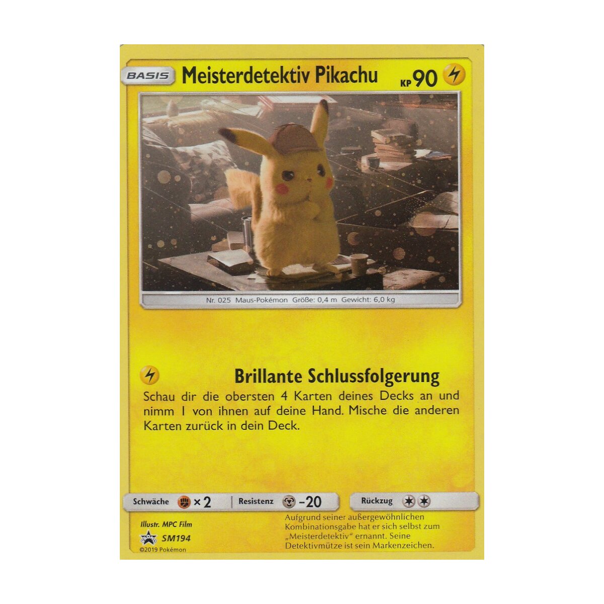 SM194 - Meisterdetektiv Pikachu - Promokarte, 3,80