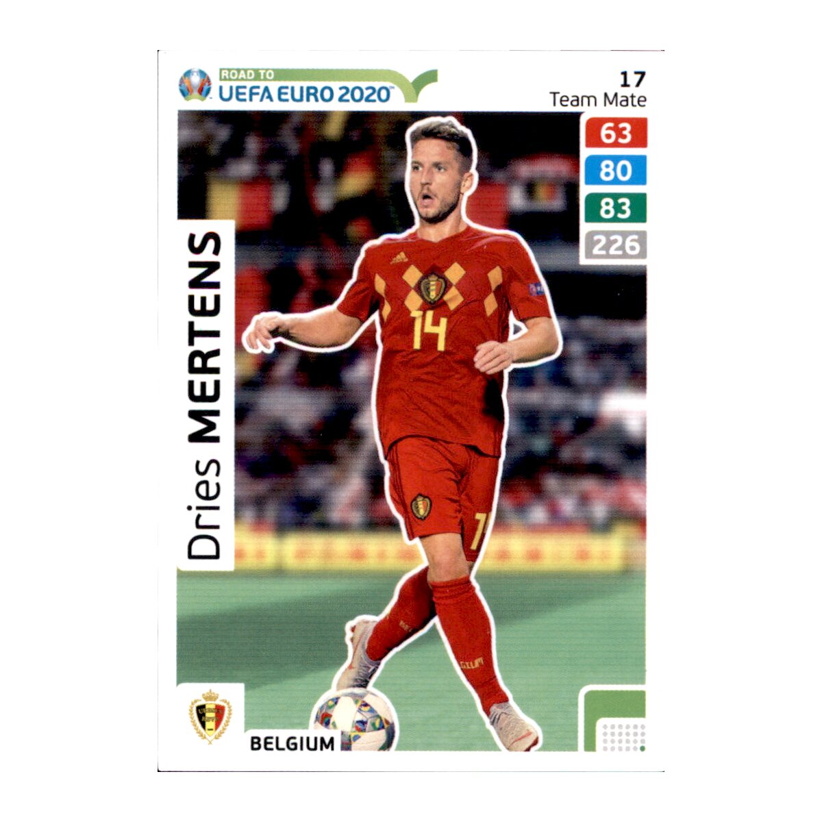 Karte 17 - Road to EURO EM 2020 - Dries Mertens - Team ...