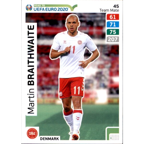 Karte 45 - Road to EURO EM 2020 - Martin Braithwaite - Team Mate