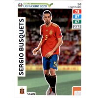 Karte 58 - Road to EURO EM 2020 - Sergio Busquets - Team...