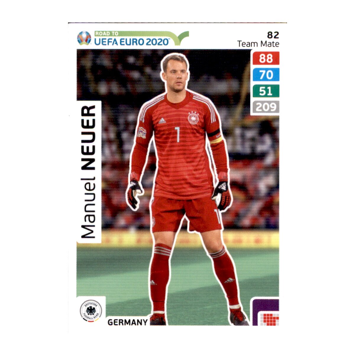 Karte 82 - Road to EURO EM 2020 - Manuel Neuer - Team Mate, 1,19