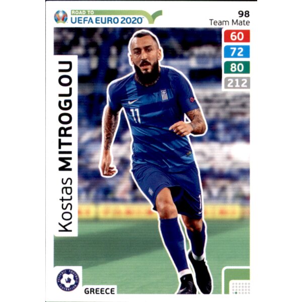 Karte 98 - Road to EURO EM 2020 - Kostas Mitroglou - Team Mate