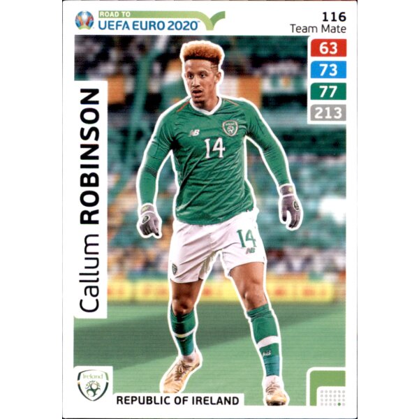 Karte 116 - Road to EURO EM 2020 - Callum Robinson - Team Mate