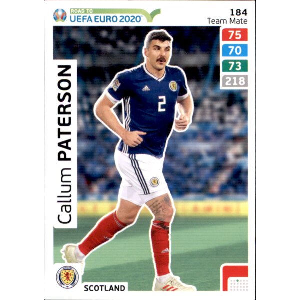 Karte 184 - Road to EURO EM 2020 - Callum Paterson - Team Mate