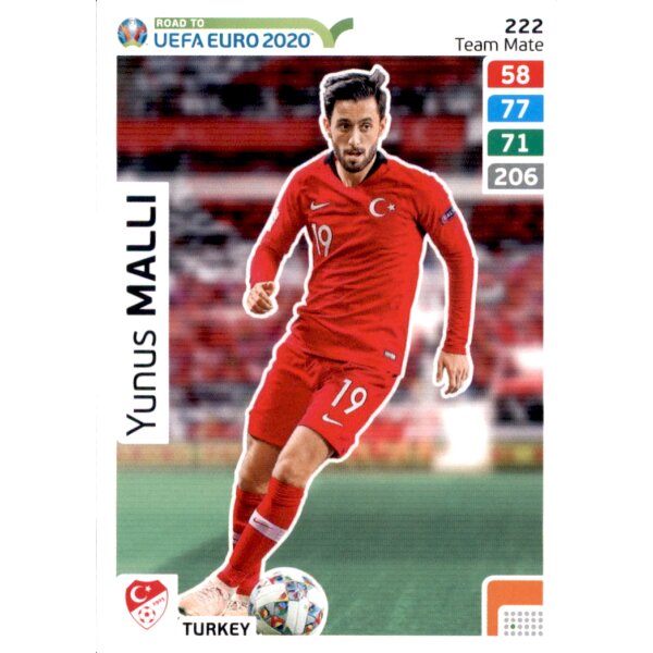 Karte 222 - Road to EURO EM 2020 - Yunus Malli - Team Mate