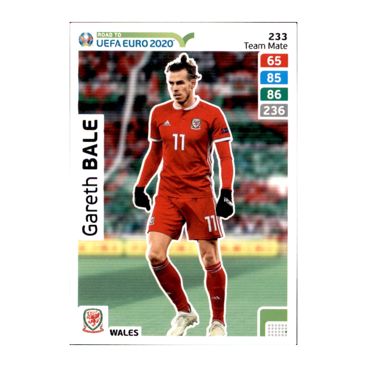 Karte 233 - Road to EURO EM 2020 - Gareth Bale - Team Mate, 0,49