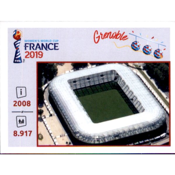 Frauen WM 2019 Sticker 7 - Stade des Alpes - Orte und Stadien