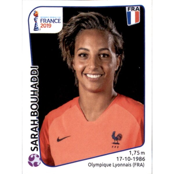 Frauen WM 2019 Sticker 26 - Sarah Bouhaddi - Frankreich