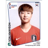 Frauen WM 2019 Sticker 61 - Son Hwayeon - Südkorea