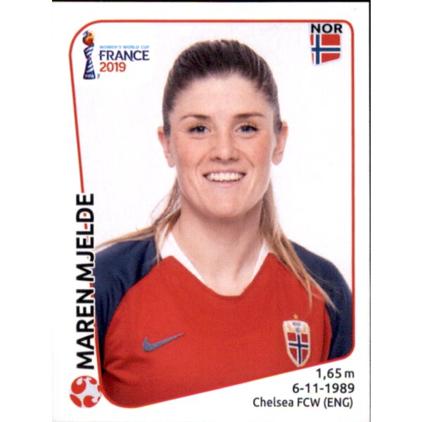 Frauen WM 2019 Sticker 68 - Maren Mjelde - Norwegen