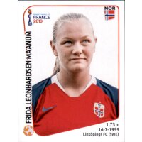 Frauen WM 2019 Sticker 69 - Frida Leonhardsen Maanum -...